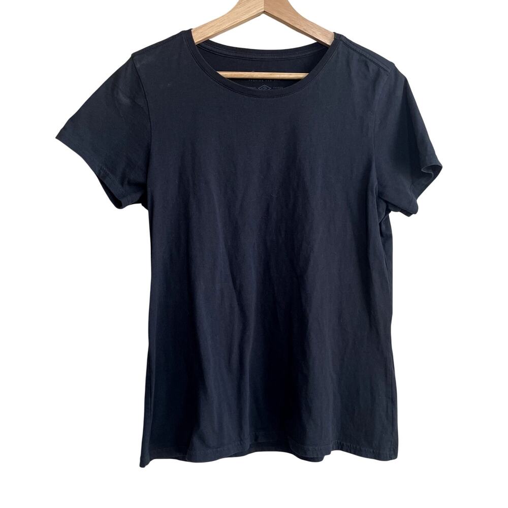 Pact organic cotton short sleeved black t-shirt women's size M casual shirt